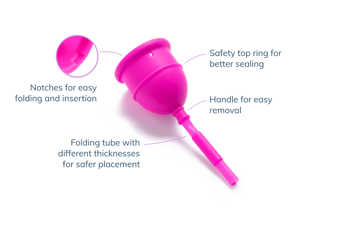 The easy-empty menstrual cup