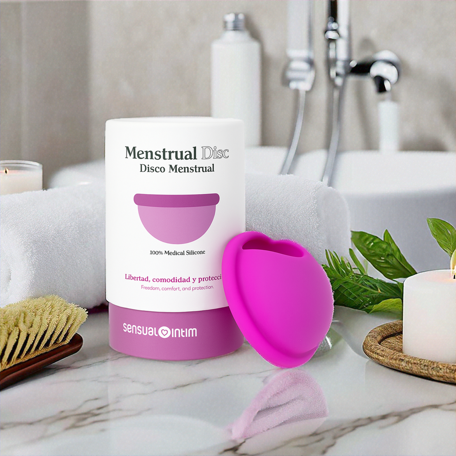 disco menstrual ecologico lavabo
